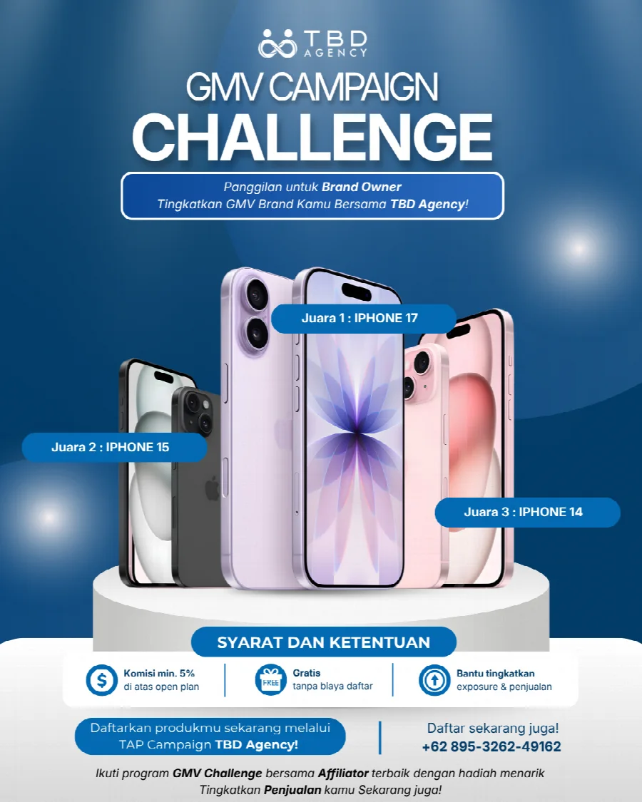 Poster GMV Campaign Challenge dari TBD Agency